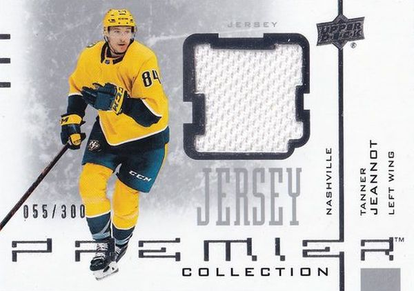 jersey RC karta TANNER JEANNOT 21-22 UD Premier 20th Anniversary Jersey /300